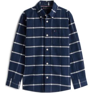 TOMMY HILFIGER Overhemd  marine / wit