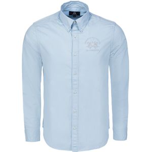 La Martina Overhemd ' CCMC01 '  lichtblauw
