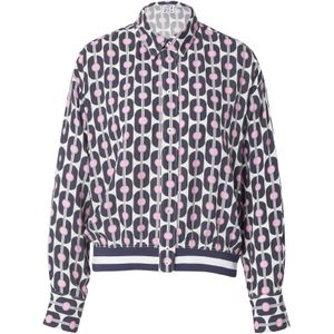 Emily Van Den Bergh Blouse  donkerblauw / sering / rosa / wit