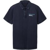 TOM TAILOR Shirt  donkerblauw / jade groen / wit