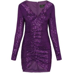 faina Cocktailjurk  purper