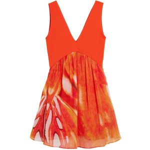 Desigual Jurk  beige gemêleerd / oranje