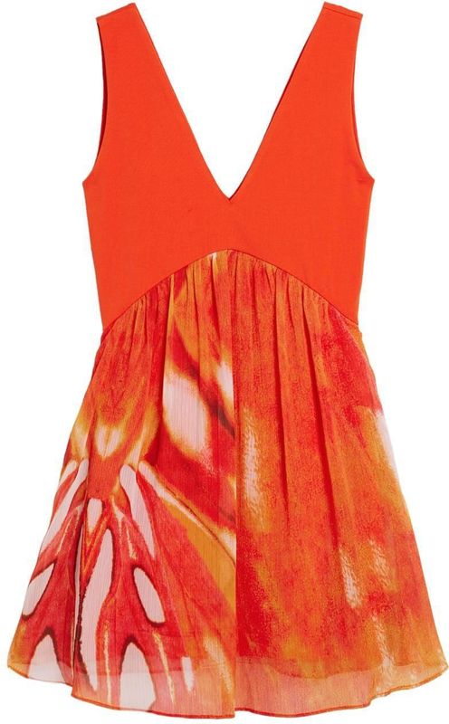 Desigual Jurk  beige gemêleerd / oranje