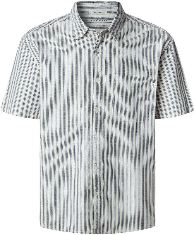 Pepe Jeans - Christopher - Overhemd - Marine/Wit - Regular Fit