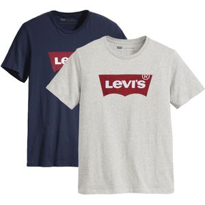 LEVI'S ® Shirt  donkerblauw / grijs / rood / wit