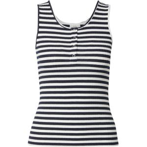 JDY Top 'JDYFRANSISKA'  nachtblauw / wit