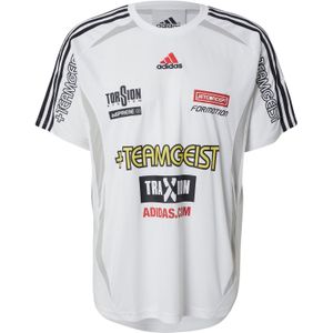 ADIDAS ORIGINALS Shirt 'Teamgeist'  citroen / donkerrood / zwart / wit