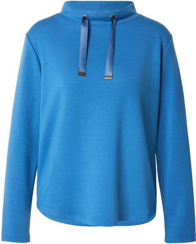 Sweatshirt met opstaande kraag en tunnelkoord