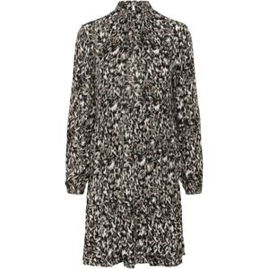 Kaffe Jurk 'KA Riani'  grijs / zwart / wit