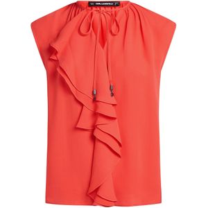 Karl Lagerfeld Blouse  oranjerood