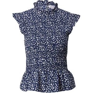 & Other Stories Blouse  donkerblauw / wit
