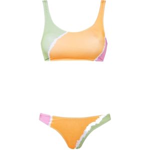 Rivus Bikini  curry / lichtgroen / lichtroze / wit