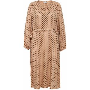 Noa Noa Jurk 'Alia'  camel / zwart