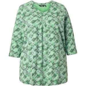 Ulla Popken Shirt  mintgroen / zwart / wit