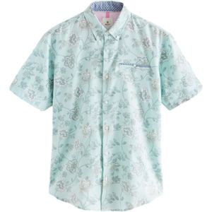 Next Overhemd  lichtblauw / olijfgroen / offwhite