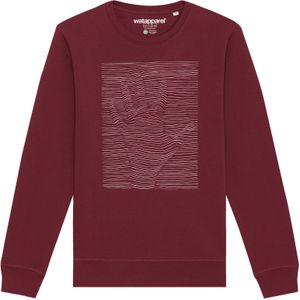 Watapparel Sweatshirt  bourgogne / wit