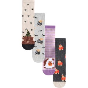 Next Sokken  lichtbeige / lichtgrijs / donkergrijs / lila