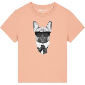 Watapparel Shirt 'Ein fescher Hund'  gemengde kleuren / abrikoos