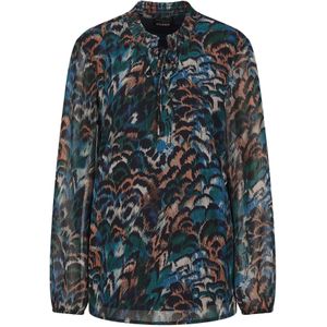 Goldner Blouse  royal blue/koningsblauw / lichtgrijs / donkergroen / mandarijn / zwart