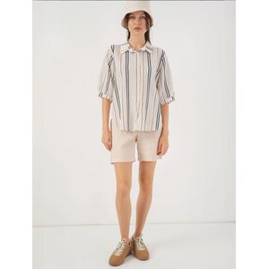 Bigdart Blouse  camel / lichtbeige / zwart