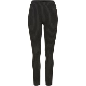 Leggings - Zwart - 45% Polyester, 25% Polyamide, 25% Viscose, 5% Elastaan - Met Krijtstrepen
