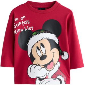 Next Shirt 'Mickey Mouse'  beige / rood / zwart / wit