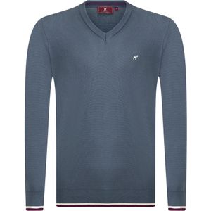 Williot Trui  blauw / rood / wit