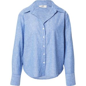 JDY Blouse 'JDYMILA'  blauw denim / wit