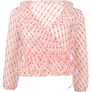 River Island Petite Blouse 'ELLA'  mandarijn / fuchsia / poederroze / lichtroze