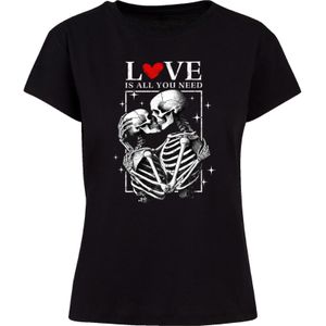 F4NT4STIC Shirt 'Love is all you need'  rood / zwart / wit