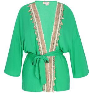 IZIA Kimono  beige / groen