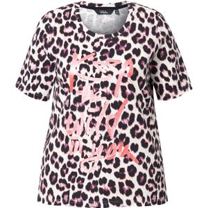 Ulla Popken Shirt  orchidee / rosé / zwart / offwhite