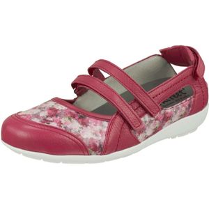 Natural Feet Ballerina met riempjes 'Julie'  gemengde kleuren / rood