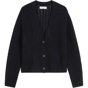 Marc O'Polo Gebreid vest  donkerblauw