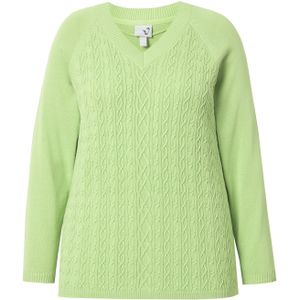 Ulla Popken Trui  lichtgroen