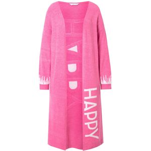 Angel of Style Gebreid vest  pink / wit