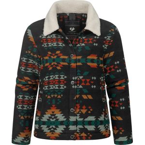 Ragwear Tussenjas 'Walinea Ikat'  donkergroen / donkeroranje / rood