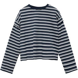 MANGO KIDS Shirt  navy / wit