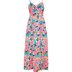 Usha Zomerjurk 'Spring Summer'  navy / turquoise / oranje / lichtroze