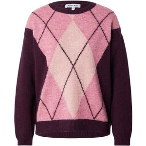 MORE & MORE - Trui - Braam/Rosé/Roze Gemêleerd - Gebreide Truien