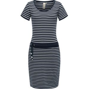 Ragwear Jurk 'Baomi'  navy / wit