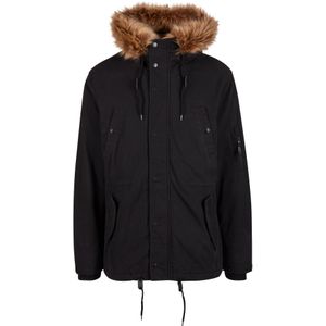 Brandit Tussenparka 'Fish Tail'  bruin / zwart