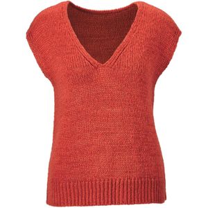Goldner Gebreide bodywarmer  rood