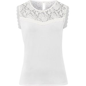 Spaghetti Top - Ecru - Viscose/Elastaan