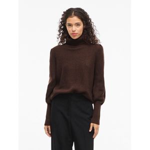 VILA Trui 'LOU'  donkerbruin