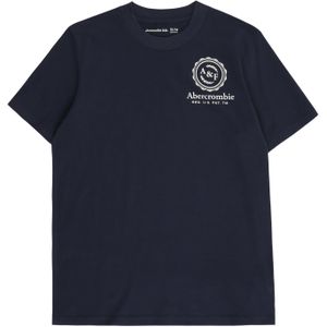 Abercrombie & Fitch - Shirt - Navy / Wit - FOOTHILLS