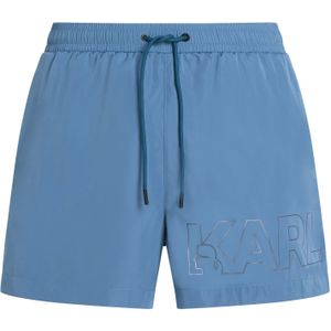 Karl Lagerfeld Zwemshorts  blauw / zilvergrijs