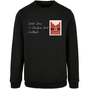 F4NT4STIC Sweatshirt 'Santa Letter'  rood / zwart / wit