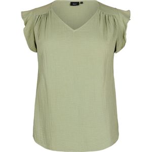 Zizzi Blouse 'Vvivu'  olijfgroen