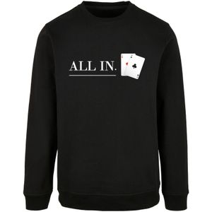 F4NT4STIC Sweatshirt 'Poker All In Karten'  rood / zwart / wit
